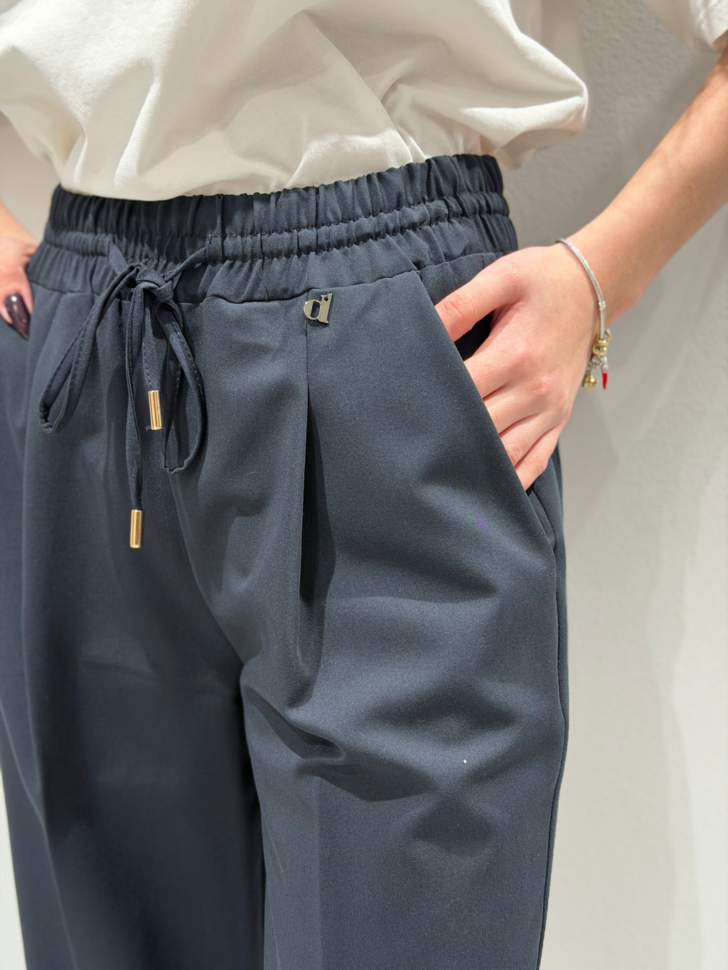 Pantalone Morbido con Elastico