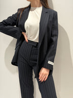 Blazer Gessato Monopetto