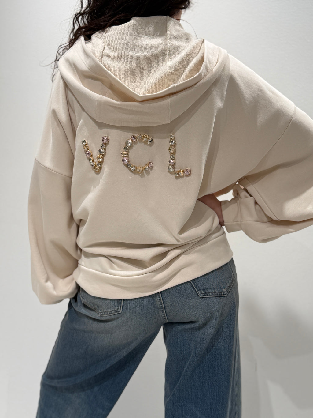 Felpa Over con Logo