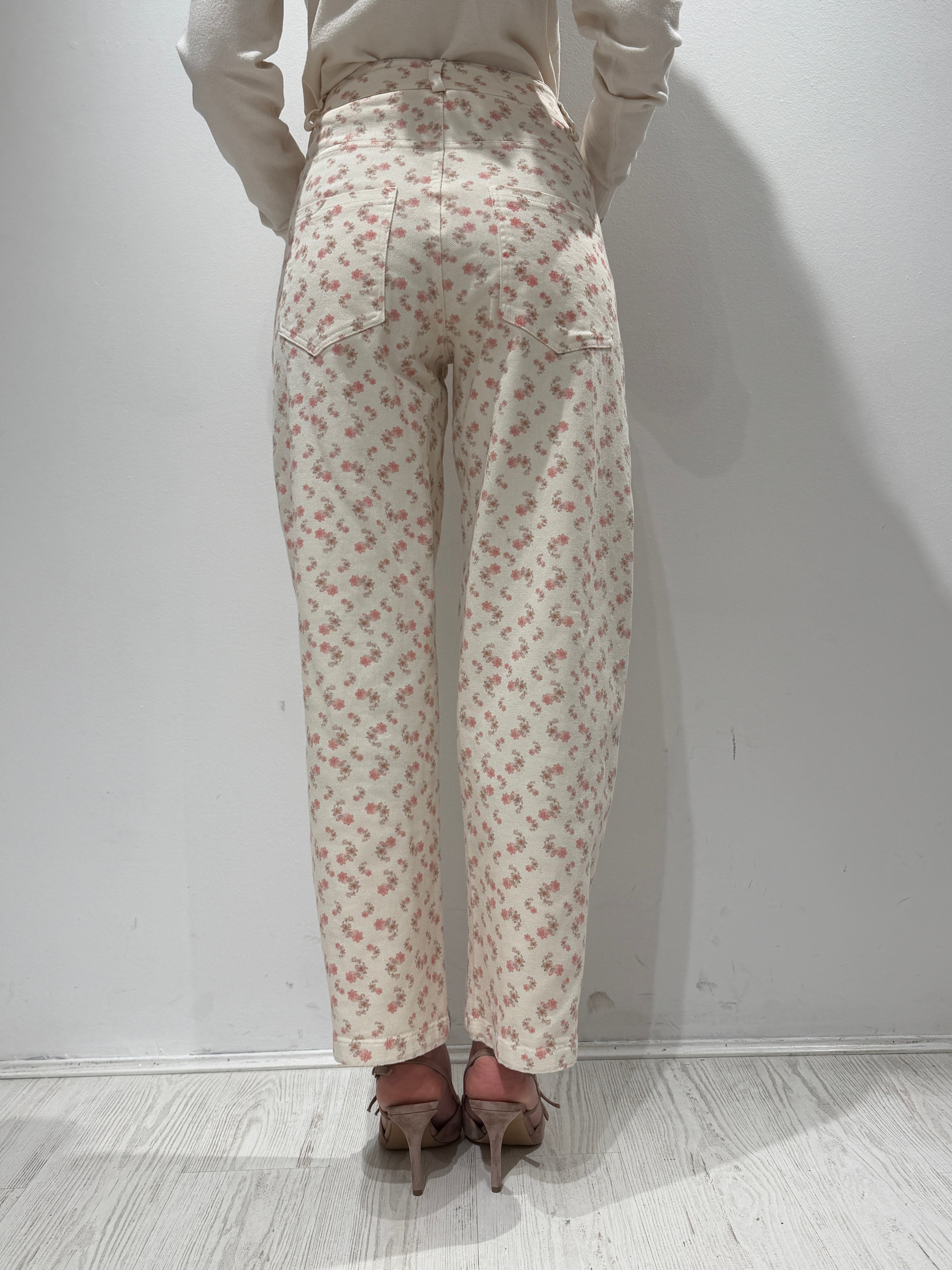 Denim Carrot Fantasia Fiori