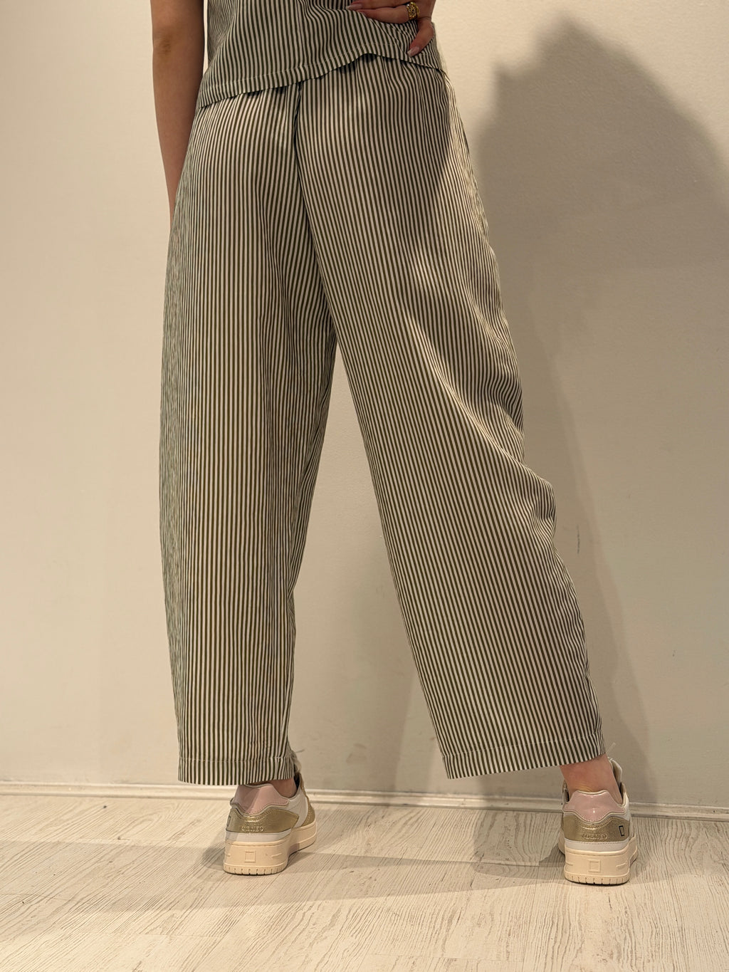 Pantalone Carrot a Righe