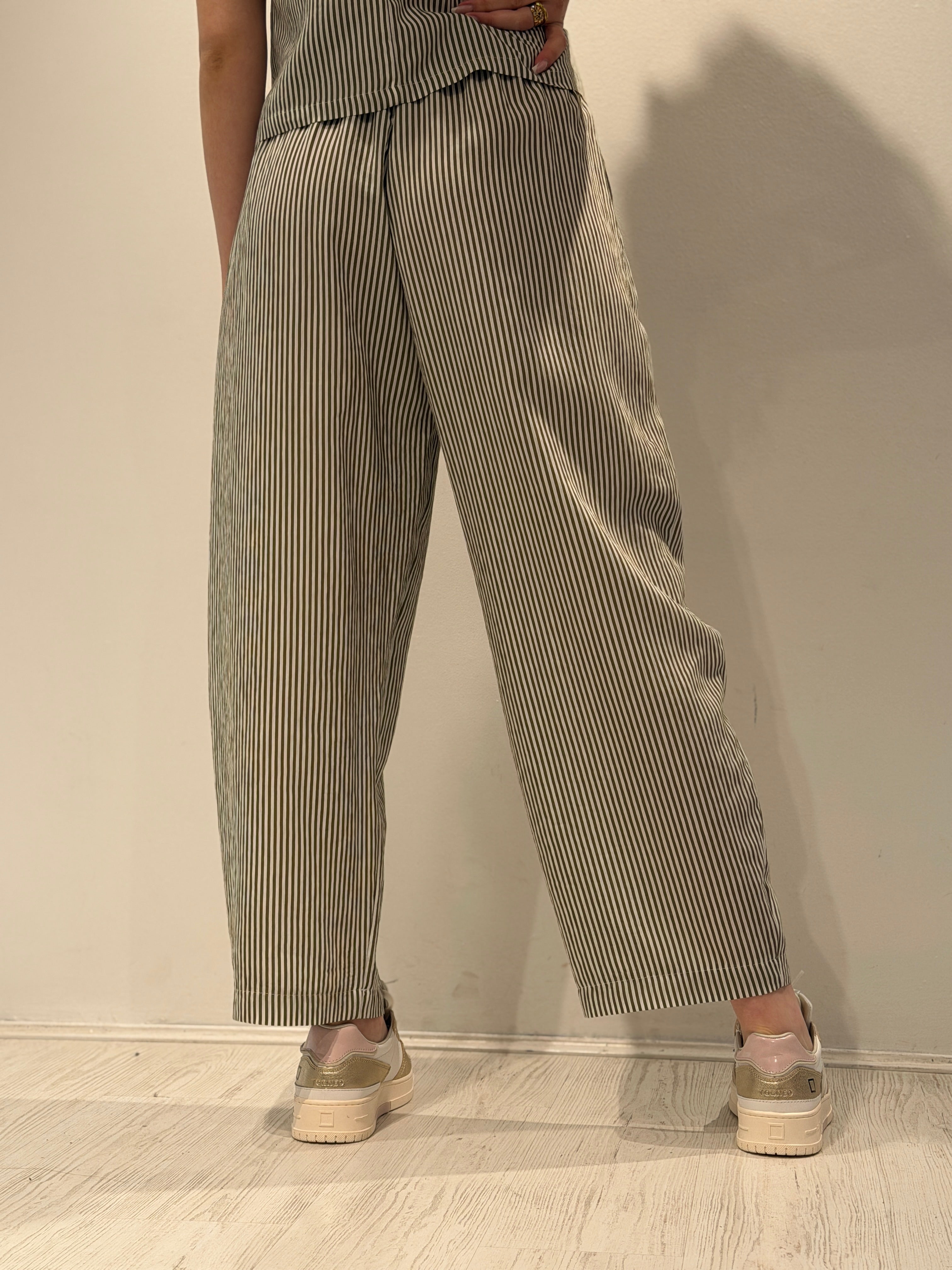 Pantalone Carrot a Righe
