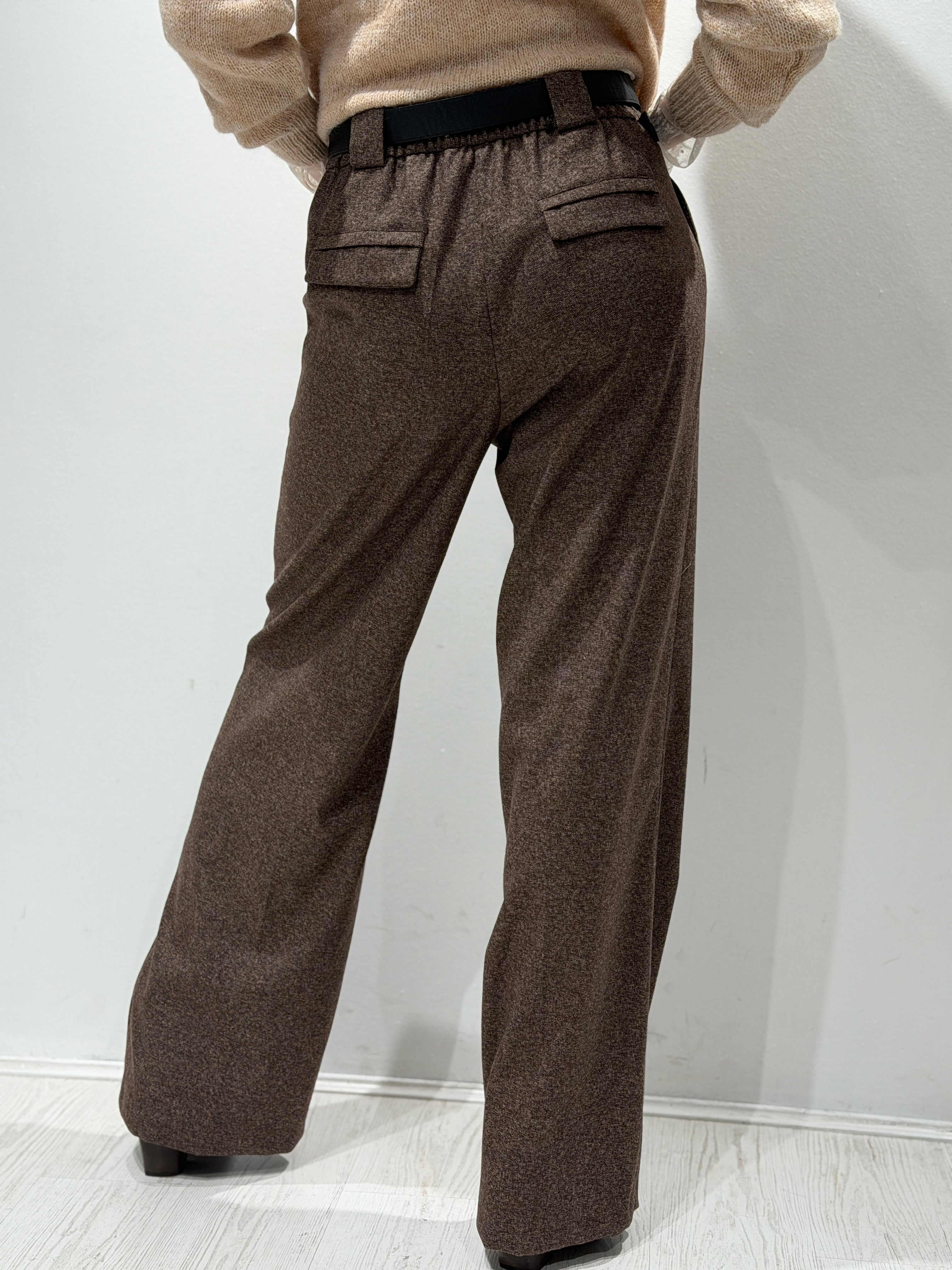 Pantalone Dritto con Cintura