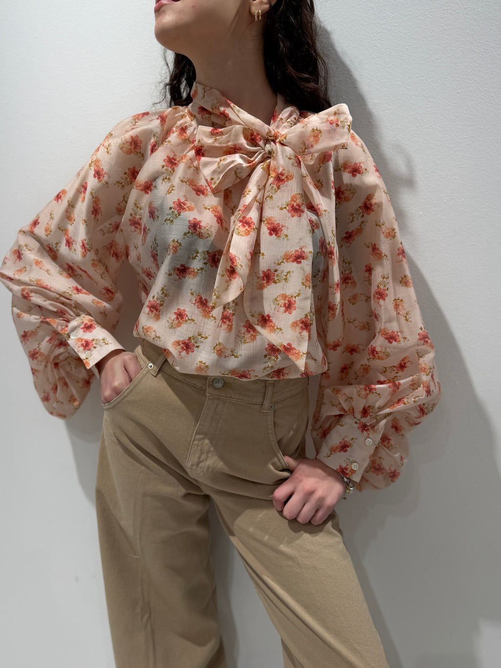 Blusa con Fiocco a Fantasia