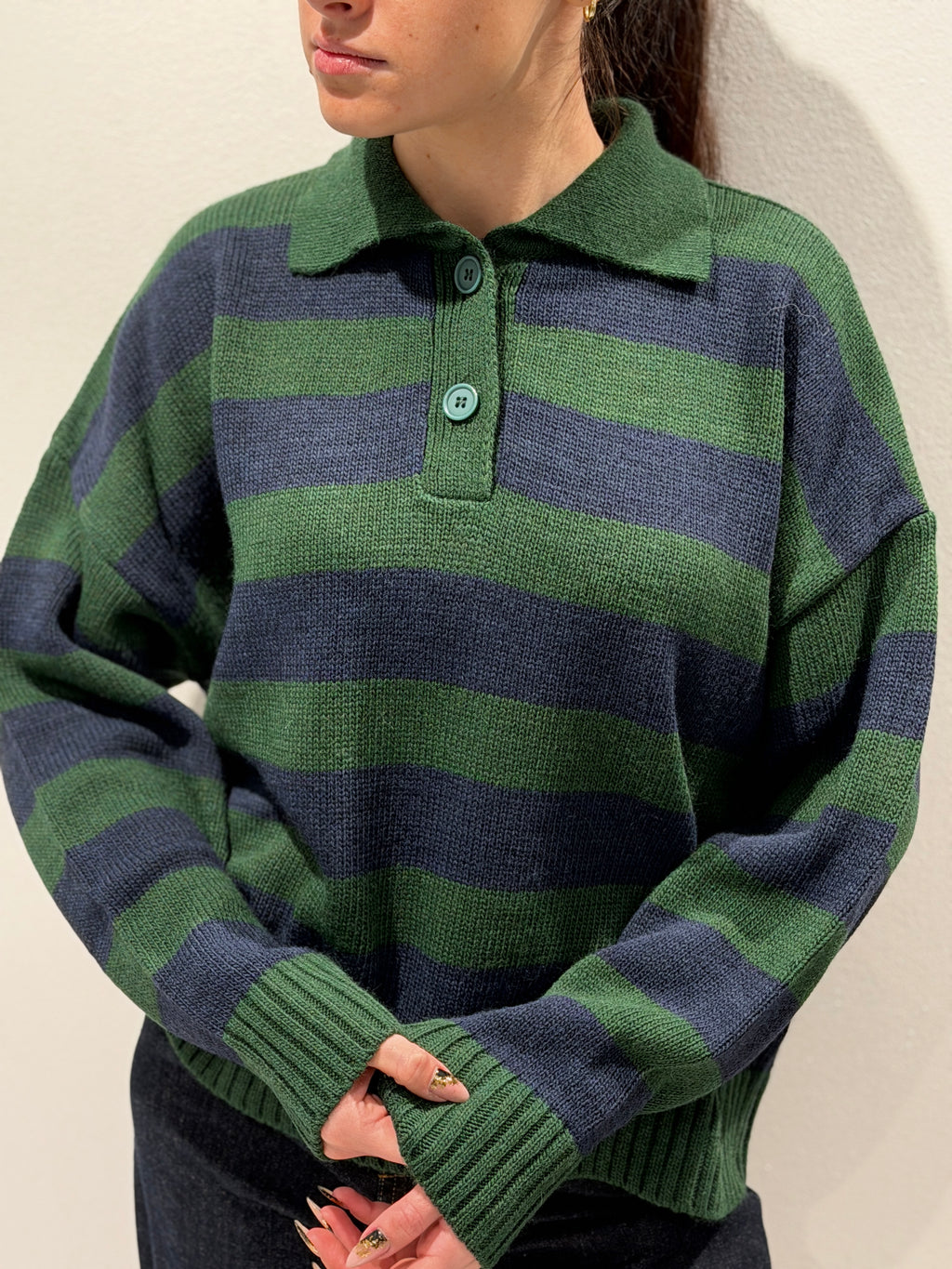 Polo in Maglia a Righe
