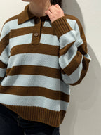 Polo in Maglia a Righe