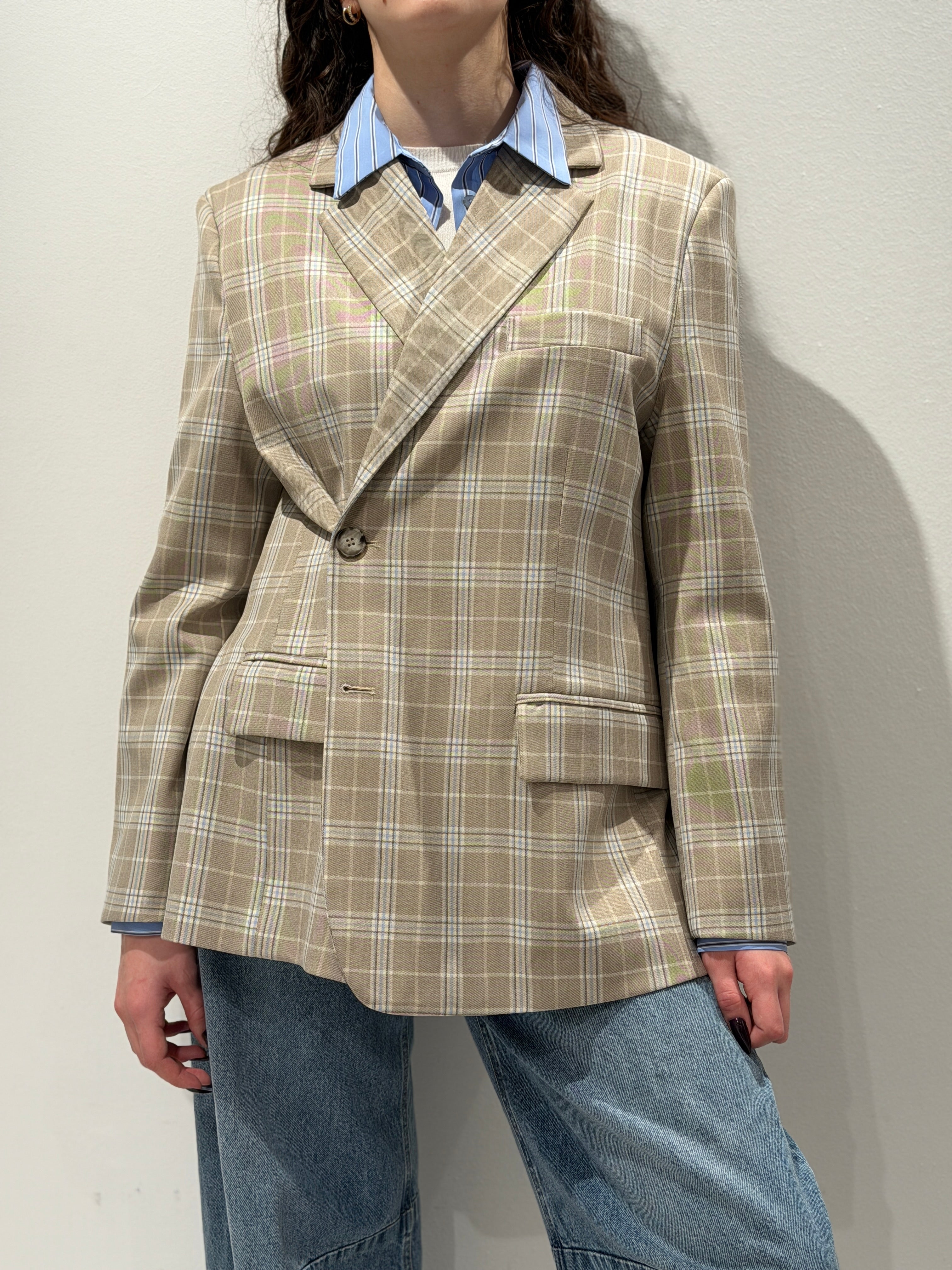 Blazer con Doppia Abbottonatura