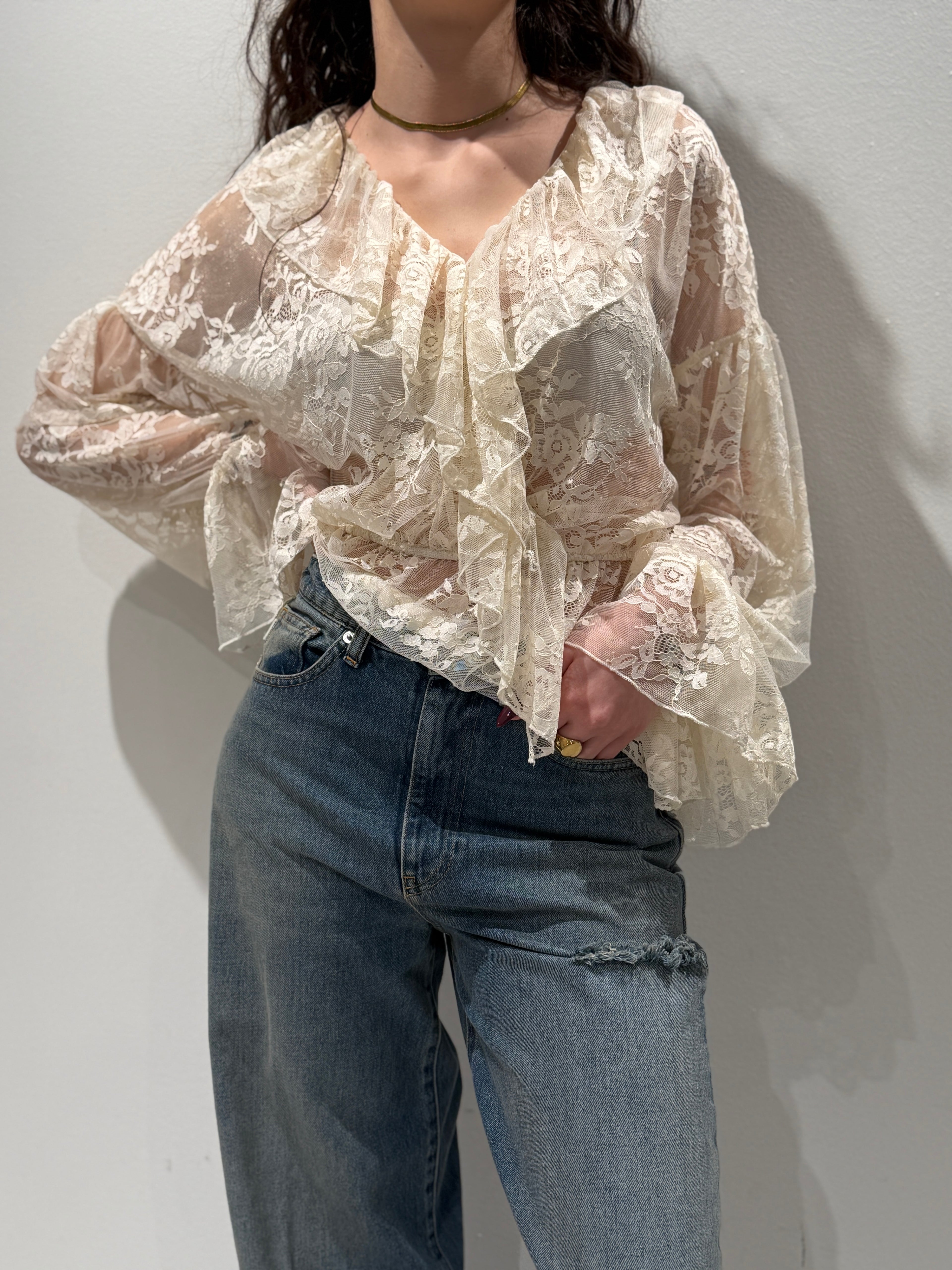 Blusa in Pizzo