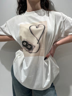 T-shirt stampa Cassetta