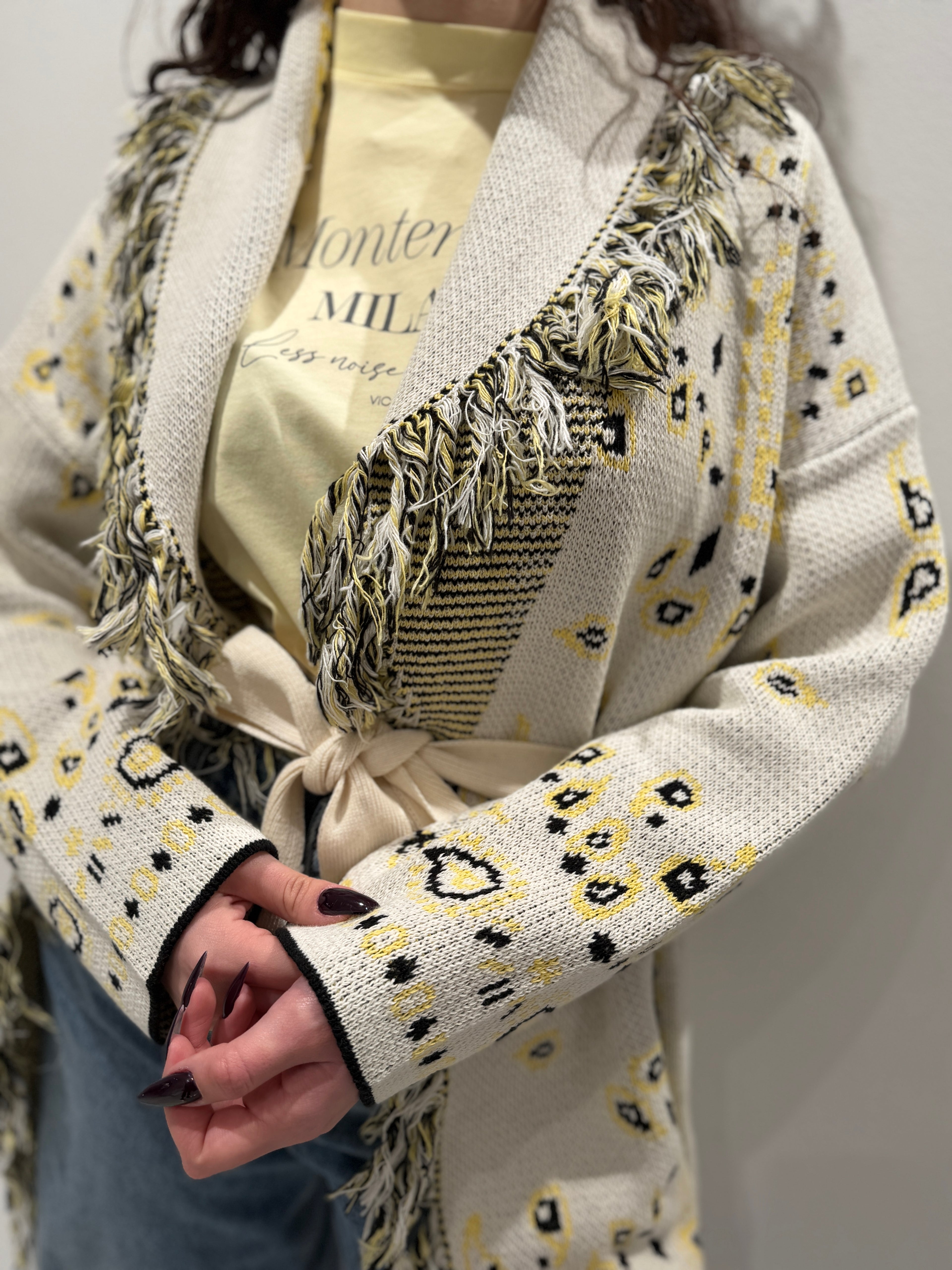 Maxi Cardigan Fantasia Bandana