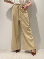 Denim Palazzo con Strass