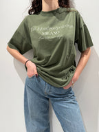 T-Shirt con Stampa "Montenapoleone"