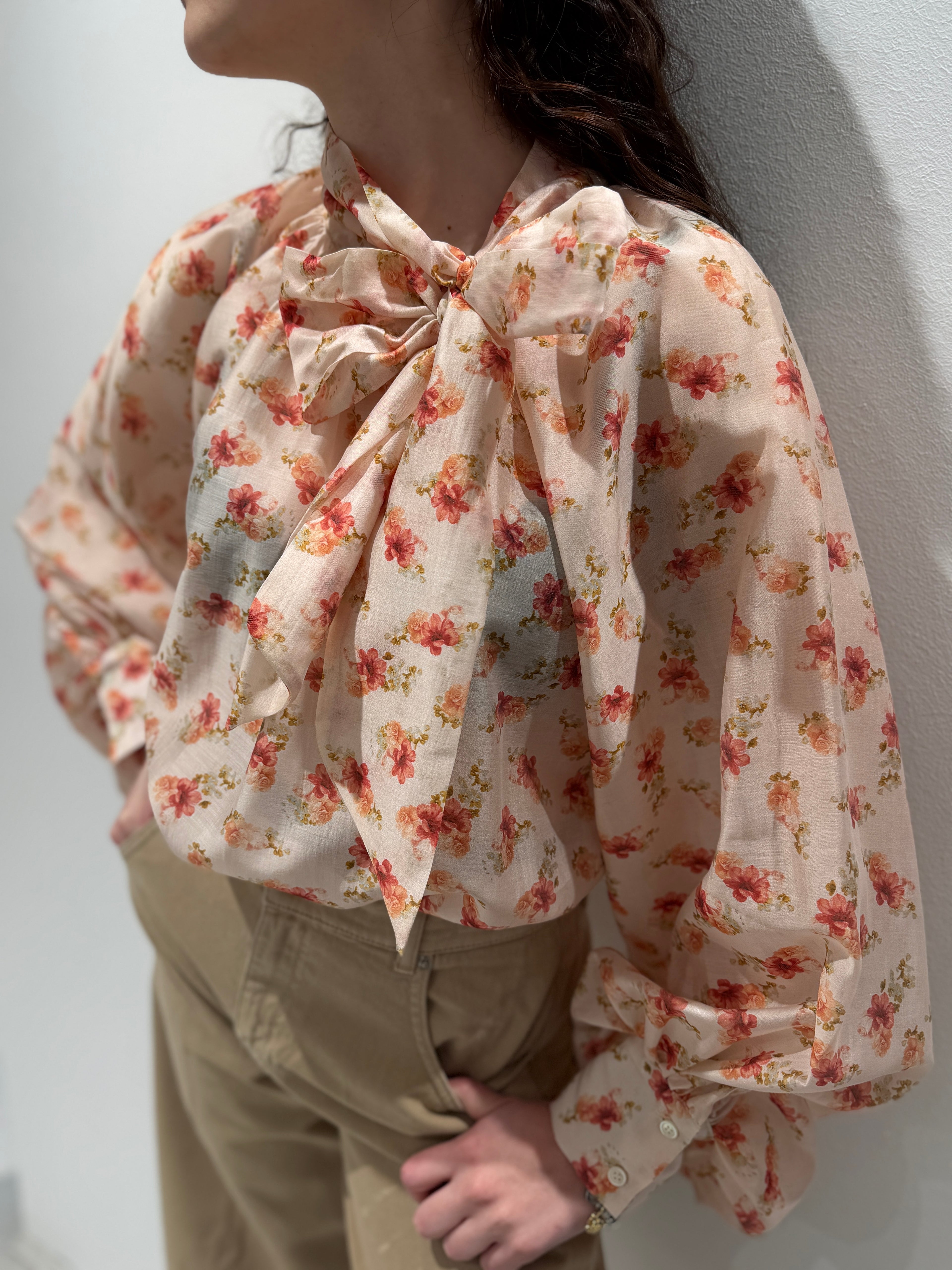 Blusa con Fiocco a Fantasia