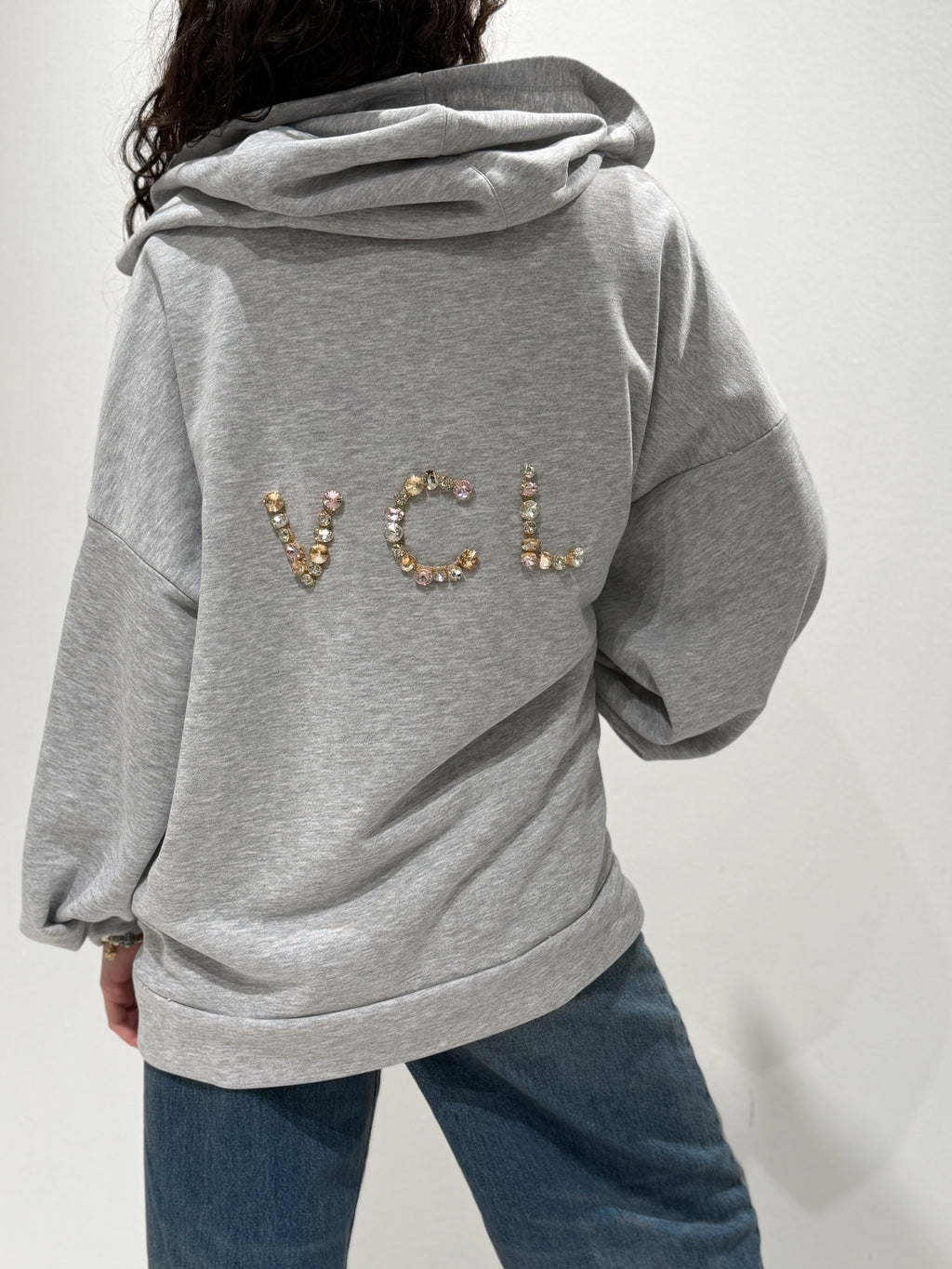 Felpa Over con Logo