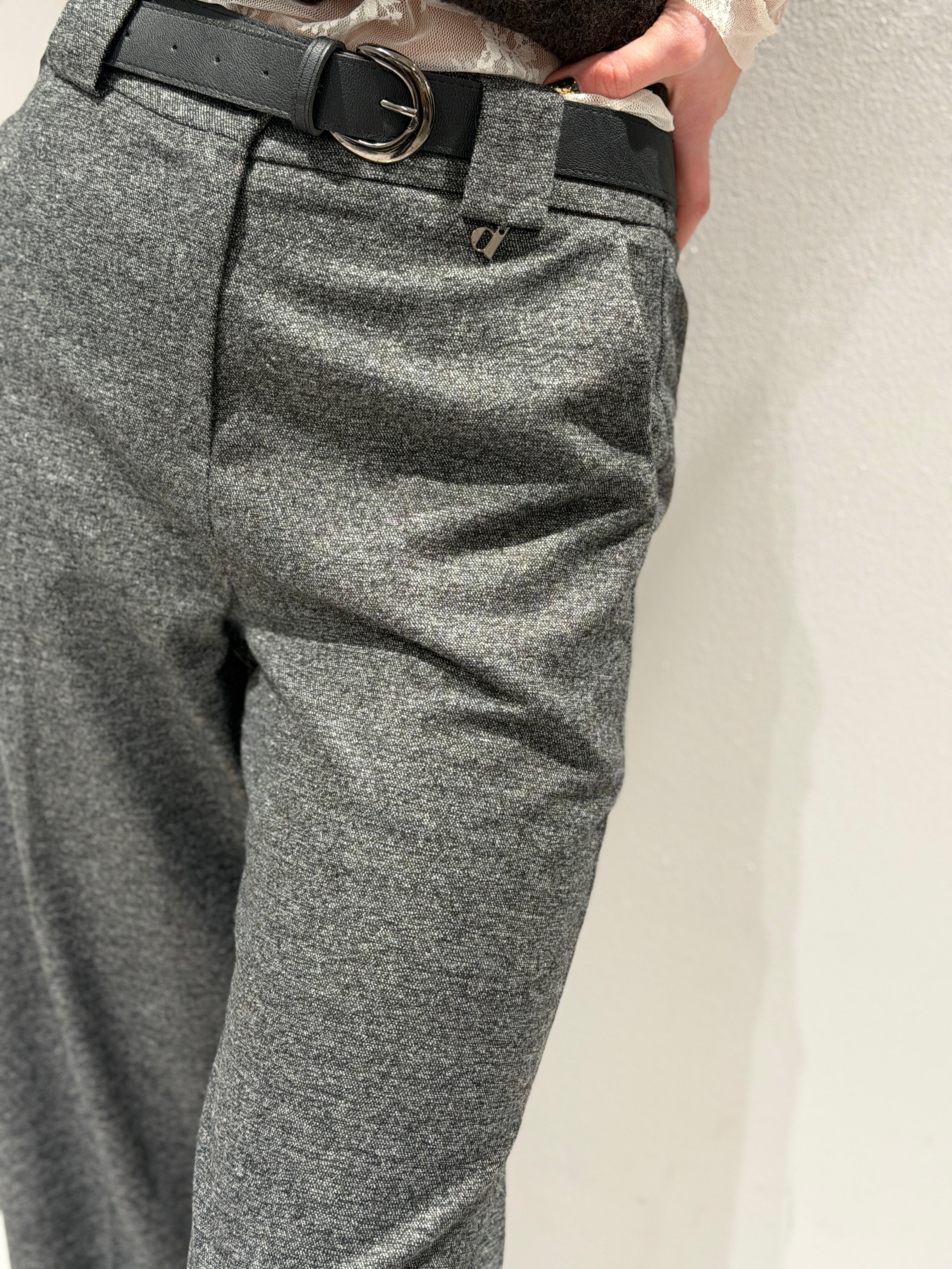 Pantalone Dritto con Cintura