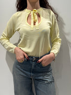 Maglia con Scollo a Fiocco