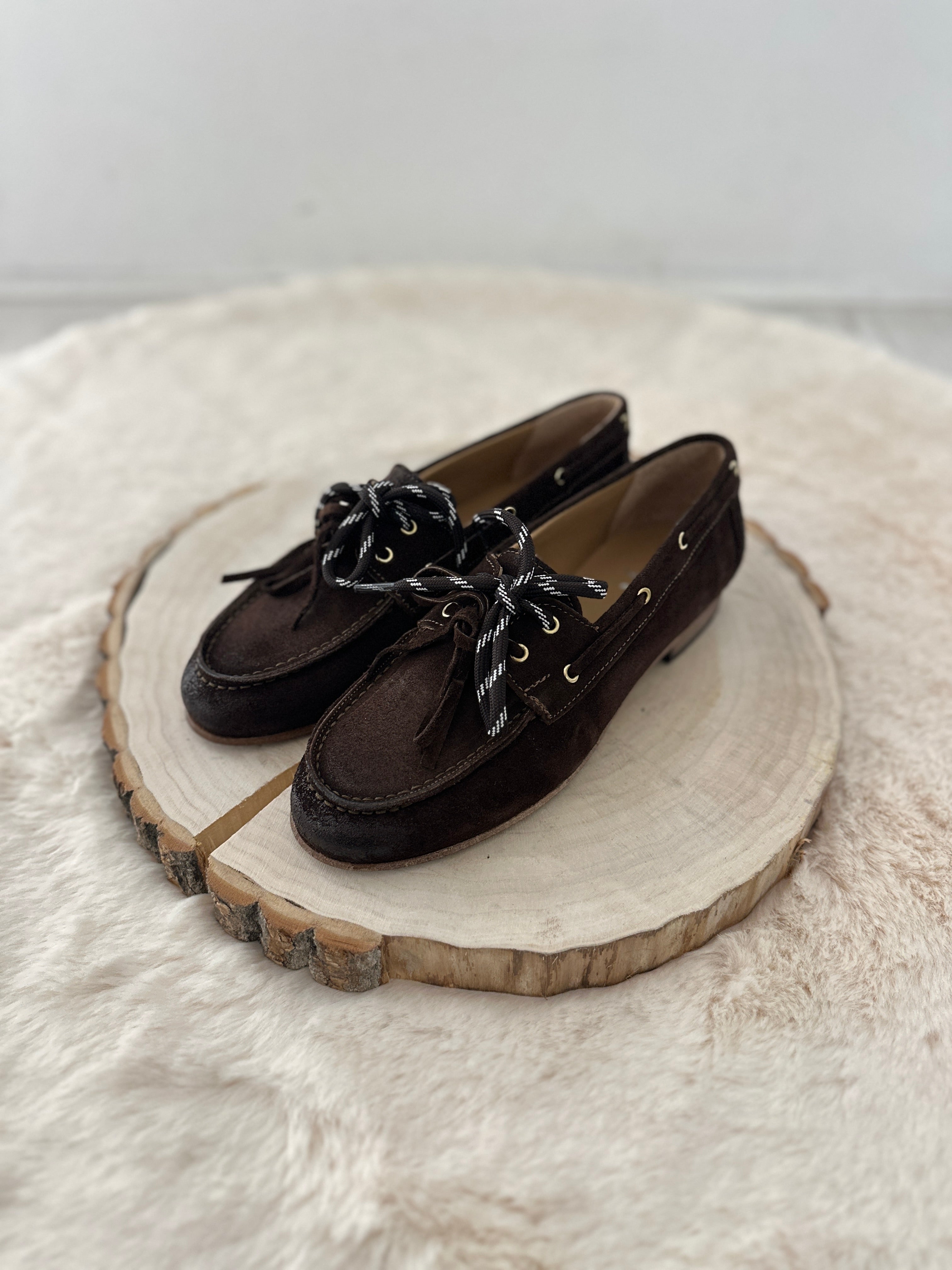 Mocassino barca Scamosciato