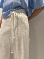 Denim Palazzo con Strass