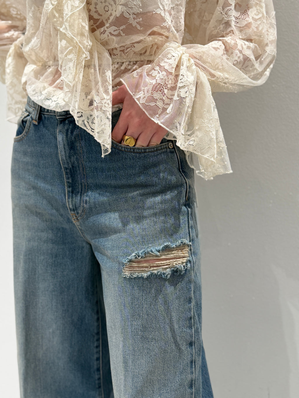 Blusa in Pizzo