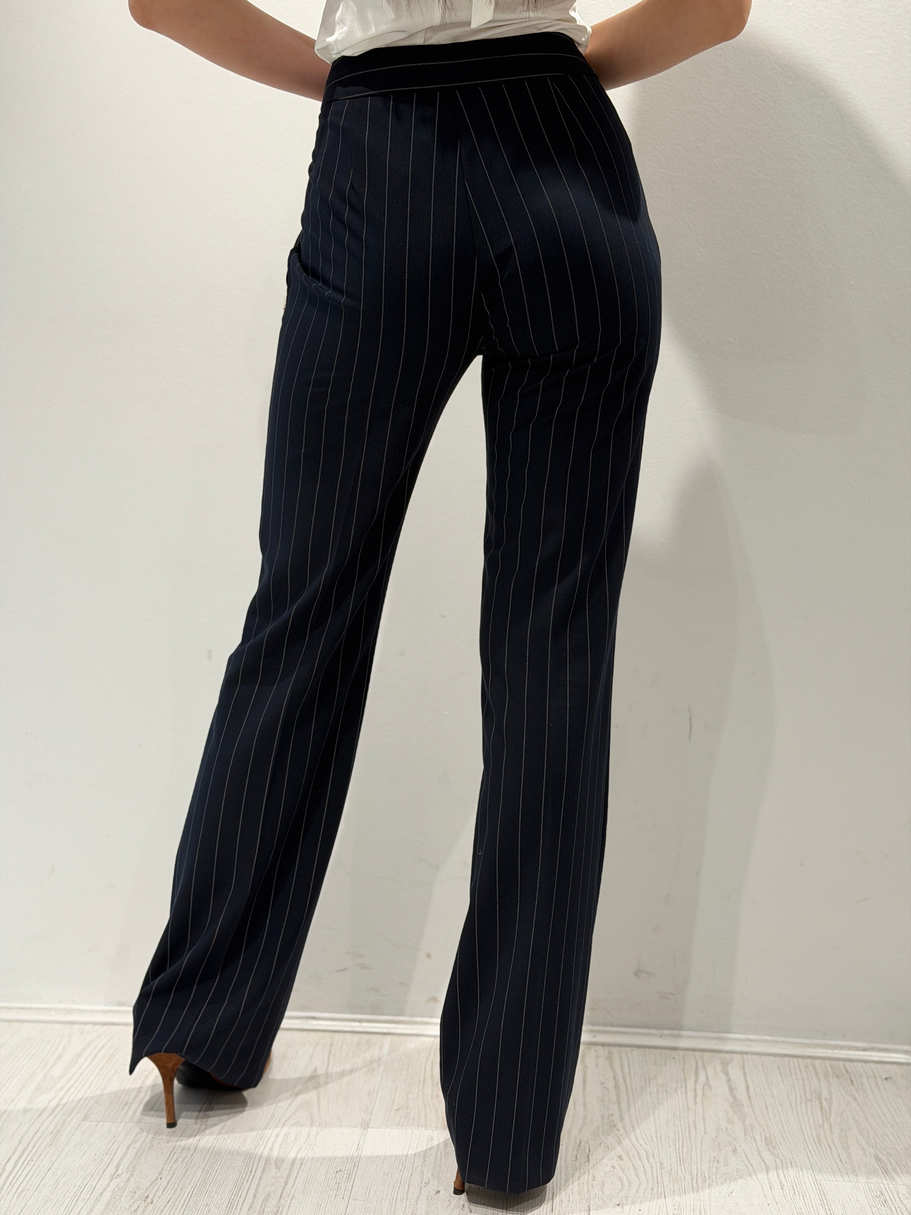 Pantalone Flare Gessato