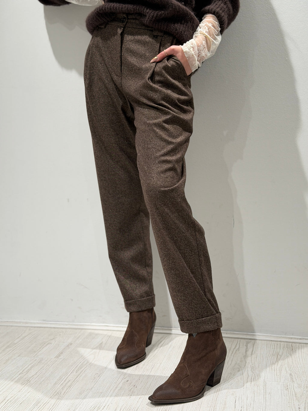 Pantaloni Sartoriali con Pinces