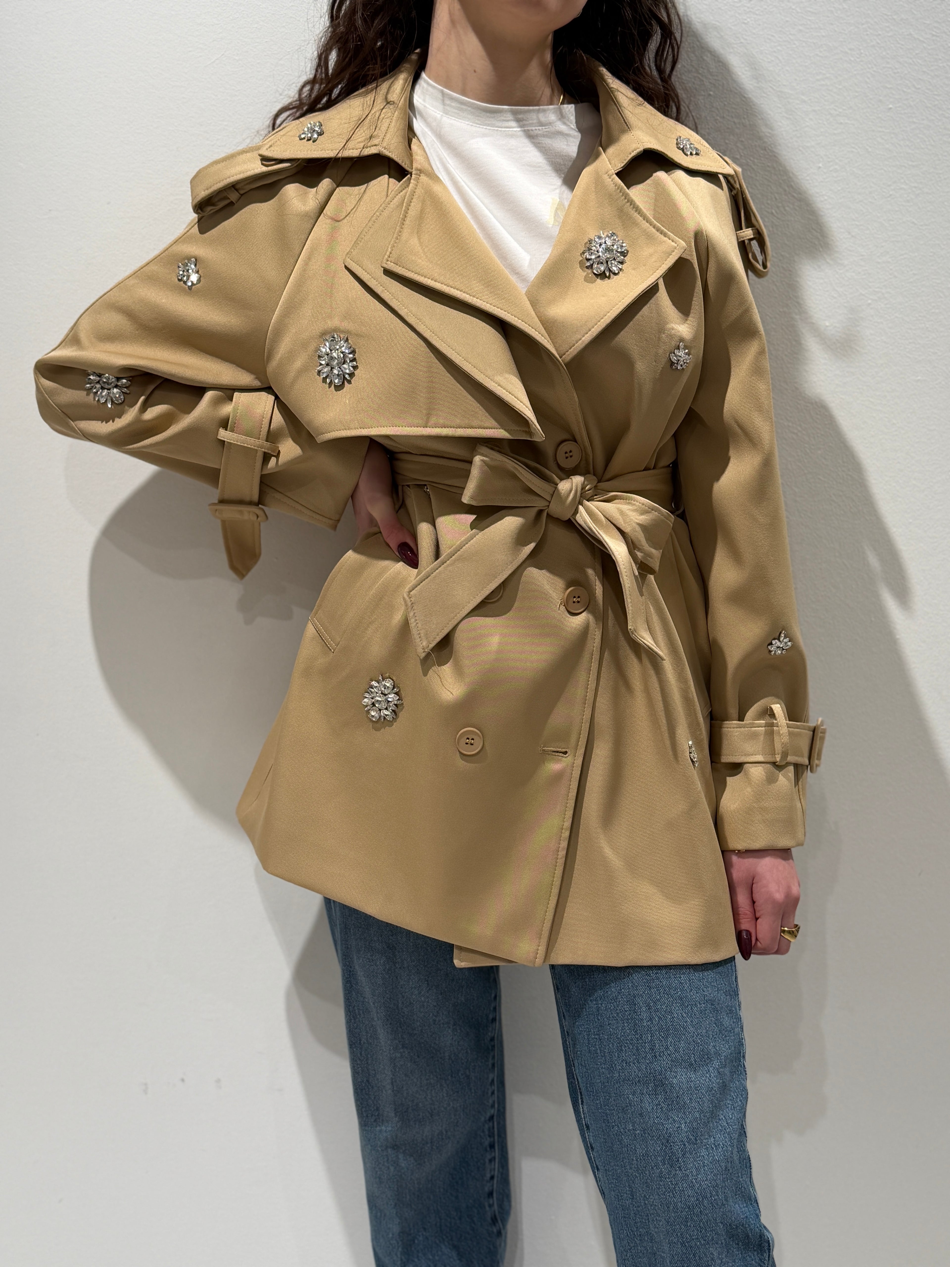 Trench con Strass
