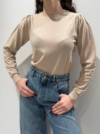 Maglioncino Basic Spalle Arricciate