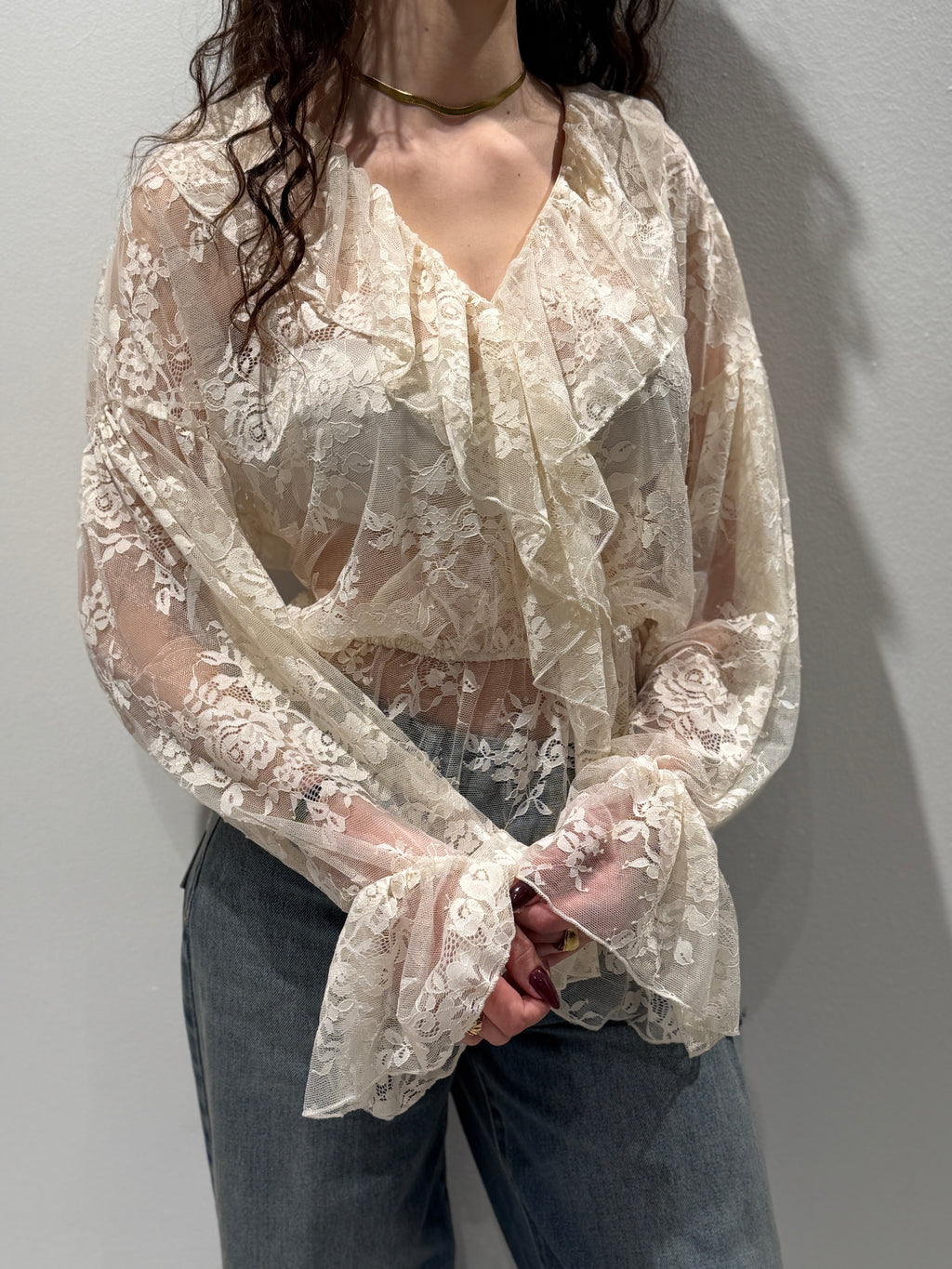 Blusa in Pizzo