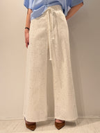Denim Palazzo con Strass