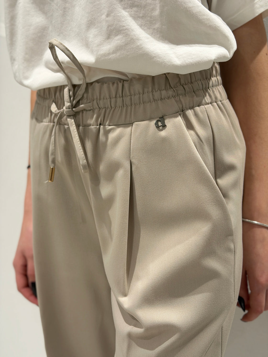 Pantalone Morbido con Elastico