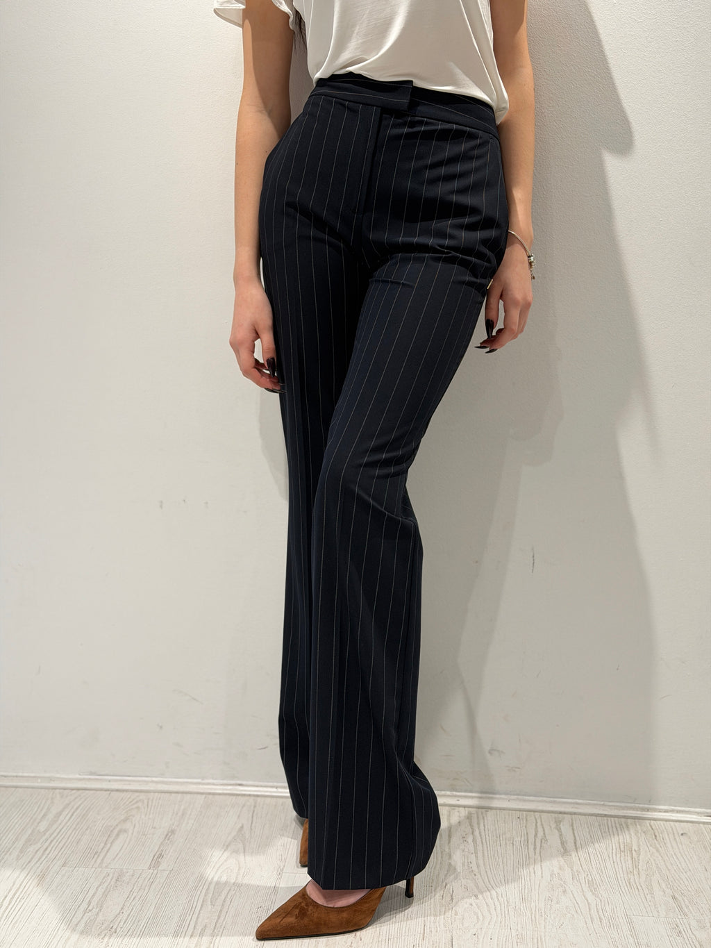 Pantalone Flare Gessato