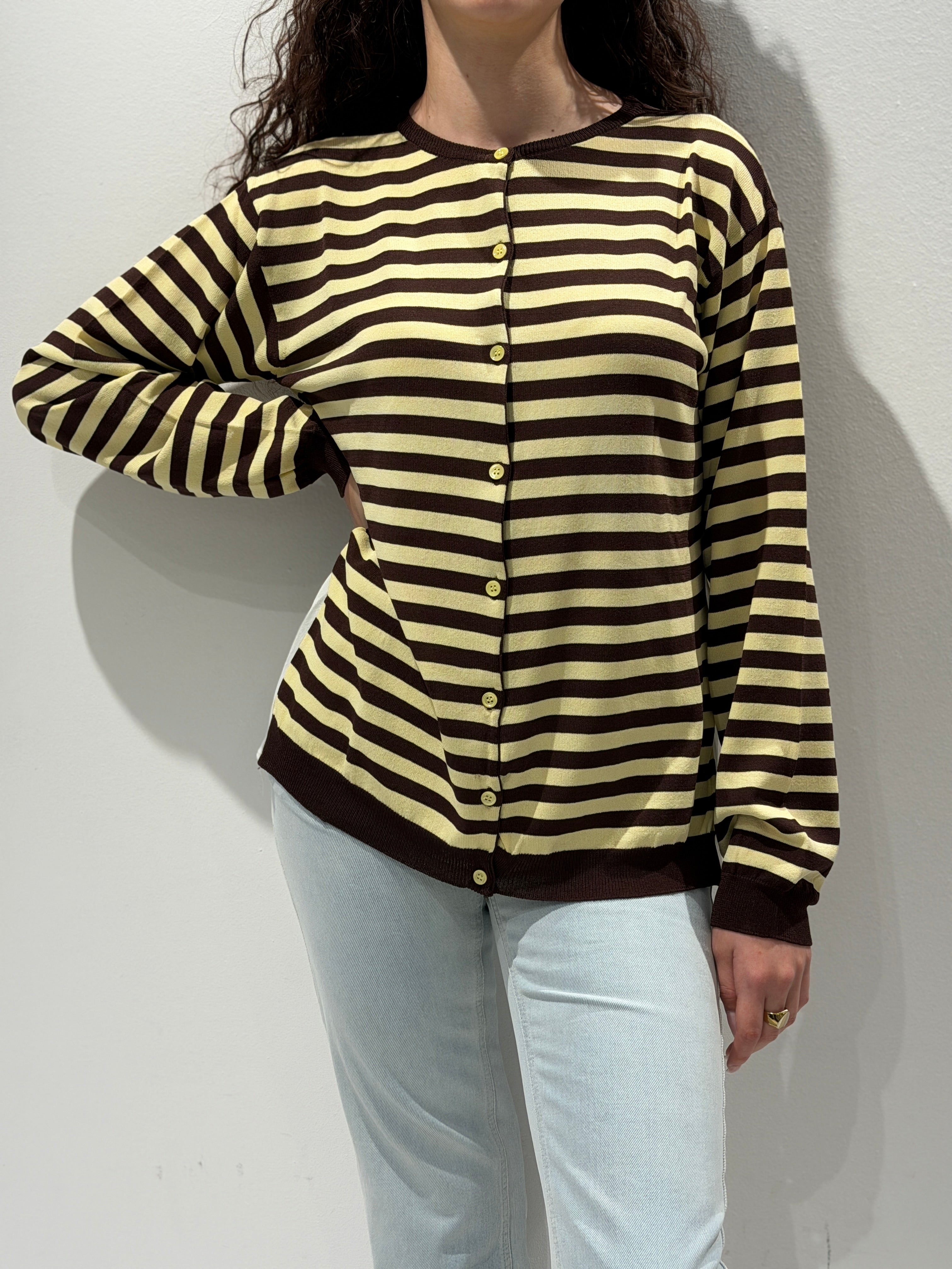 Cardigan a Righe