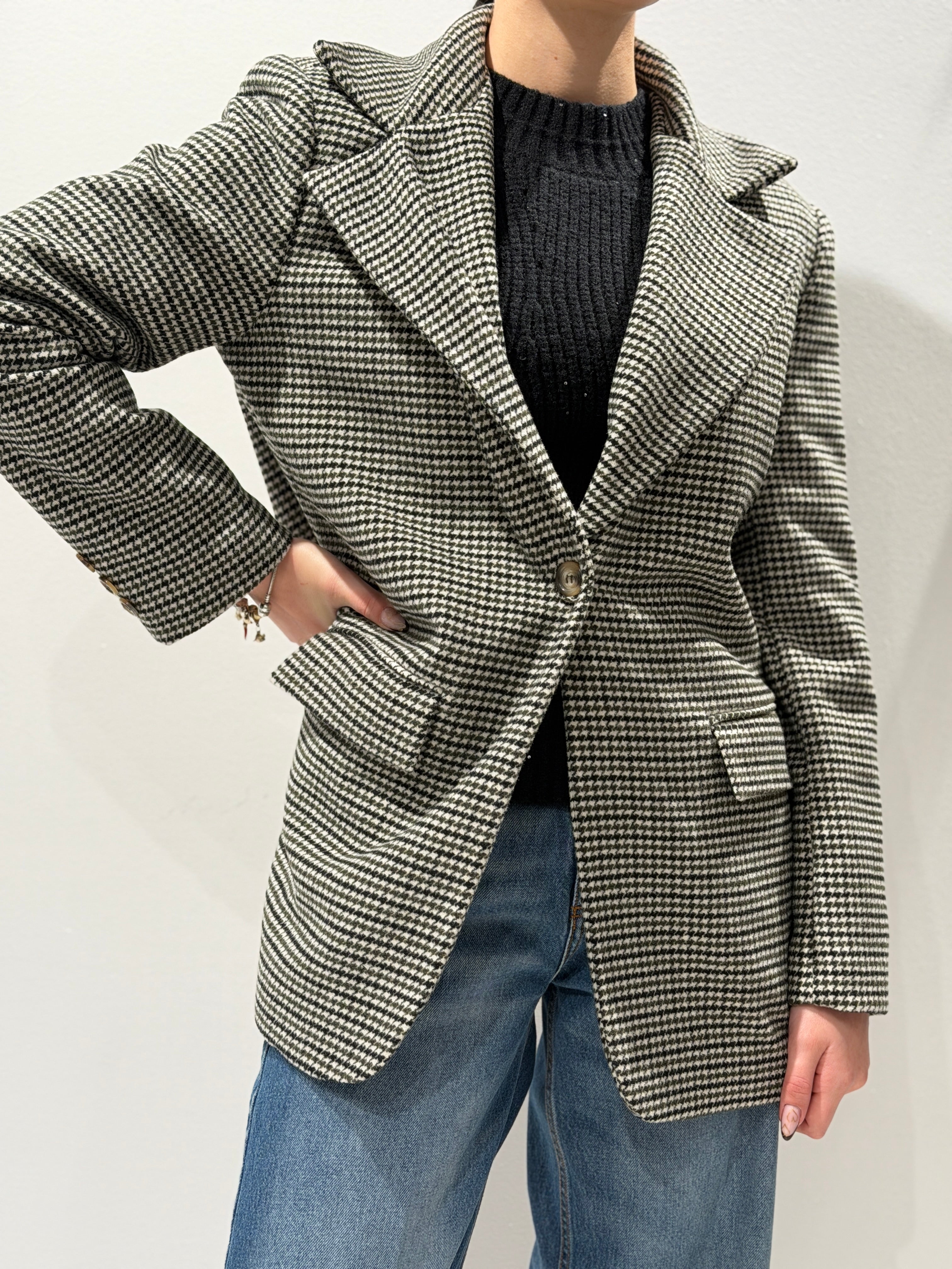 Cappotto Blazer Pied-de-Poule