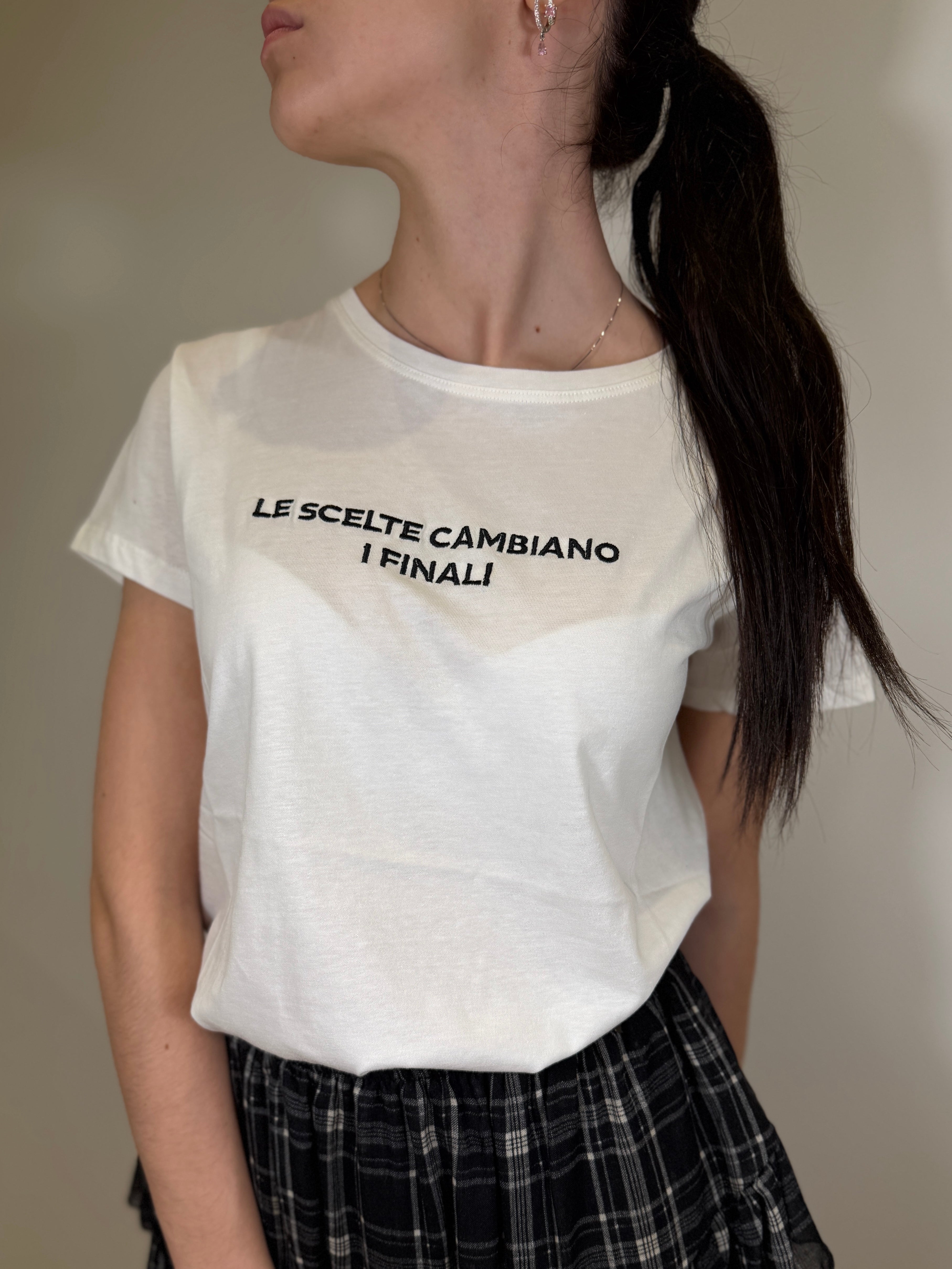 T-shirt "le scelte cambiano i finali"