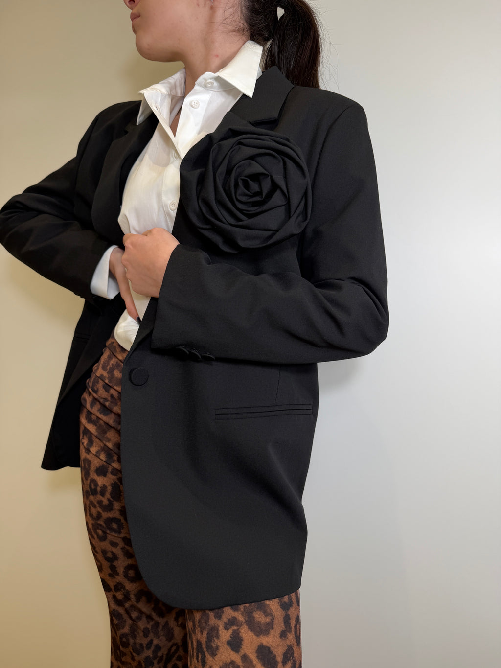 Giacca Over con Spilla