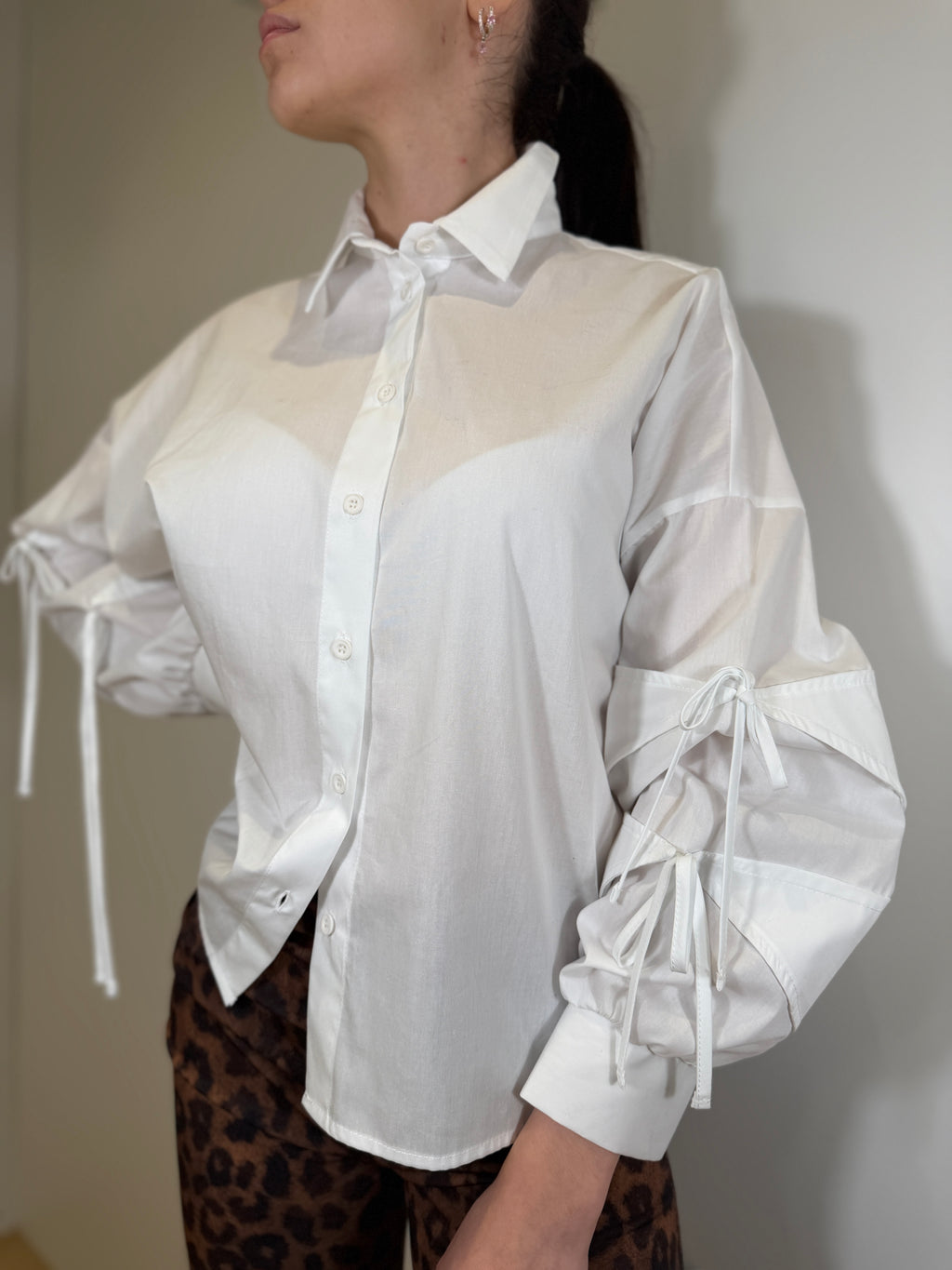 Camicia con Dettaglio Maniche