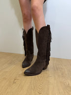 Texano in Camoscio Frange