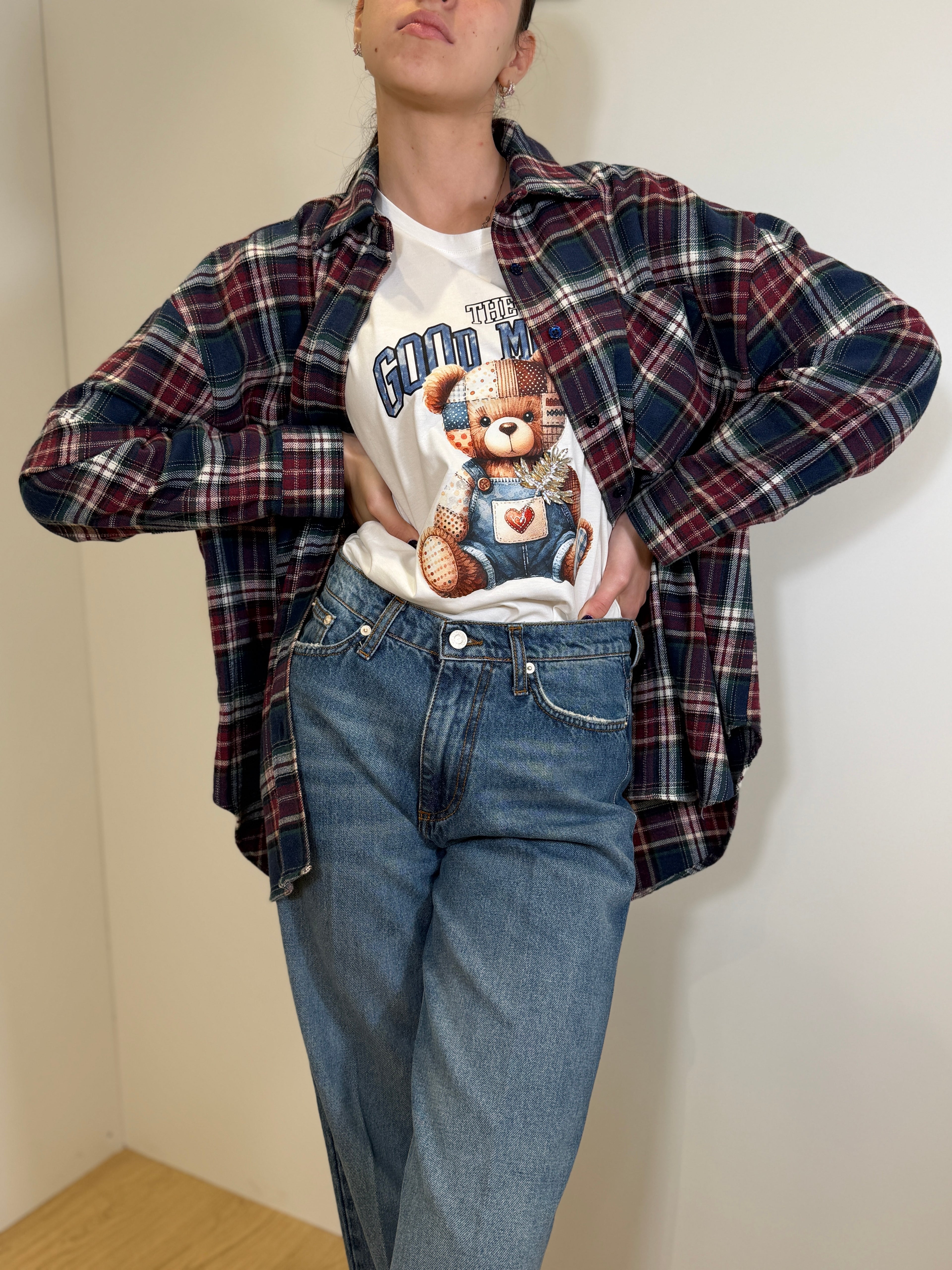 Camicia a Quadri Over