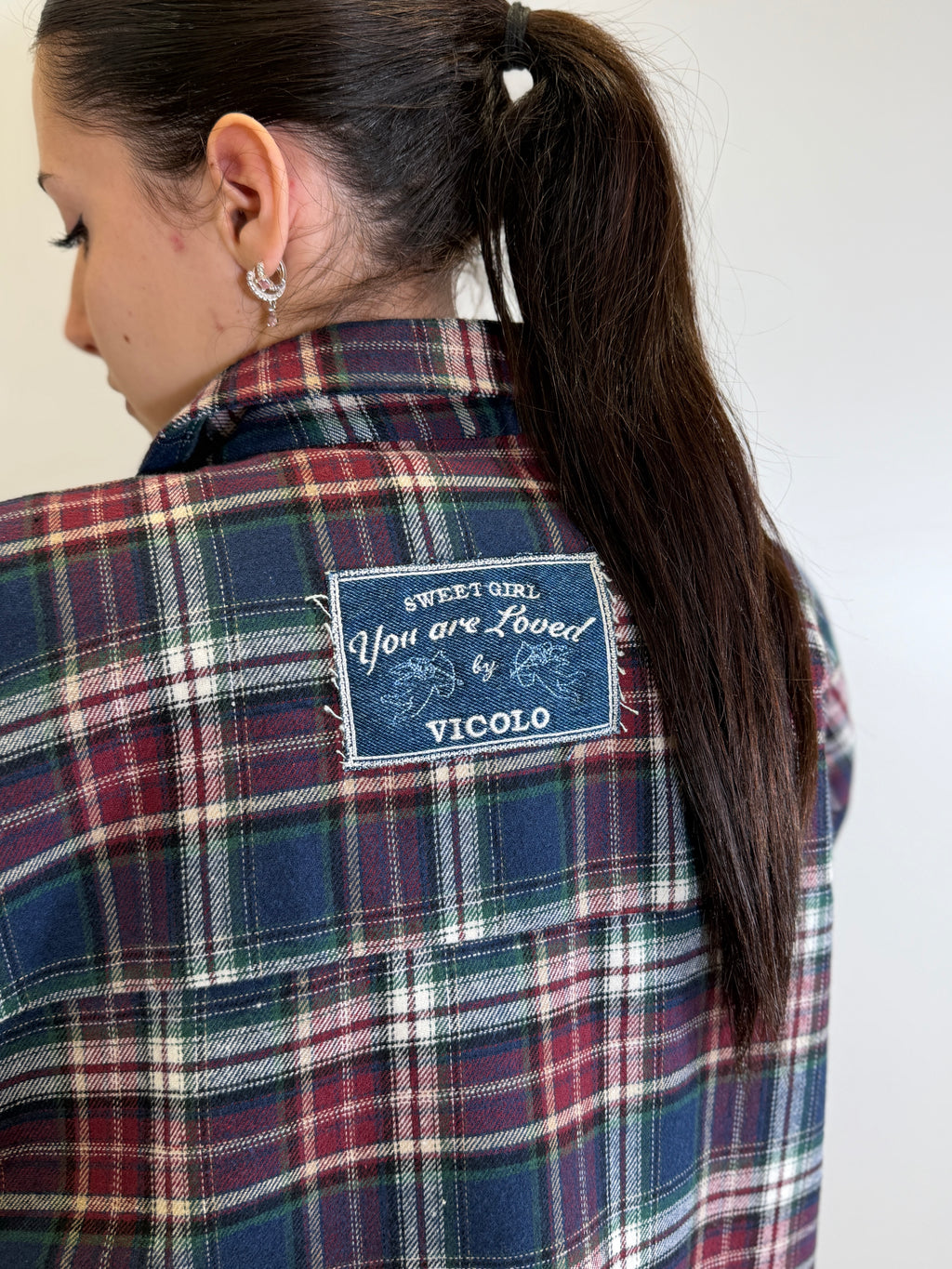 Camicia a Quadri Over