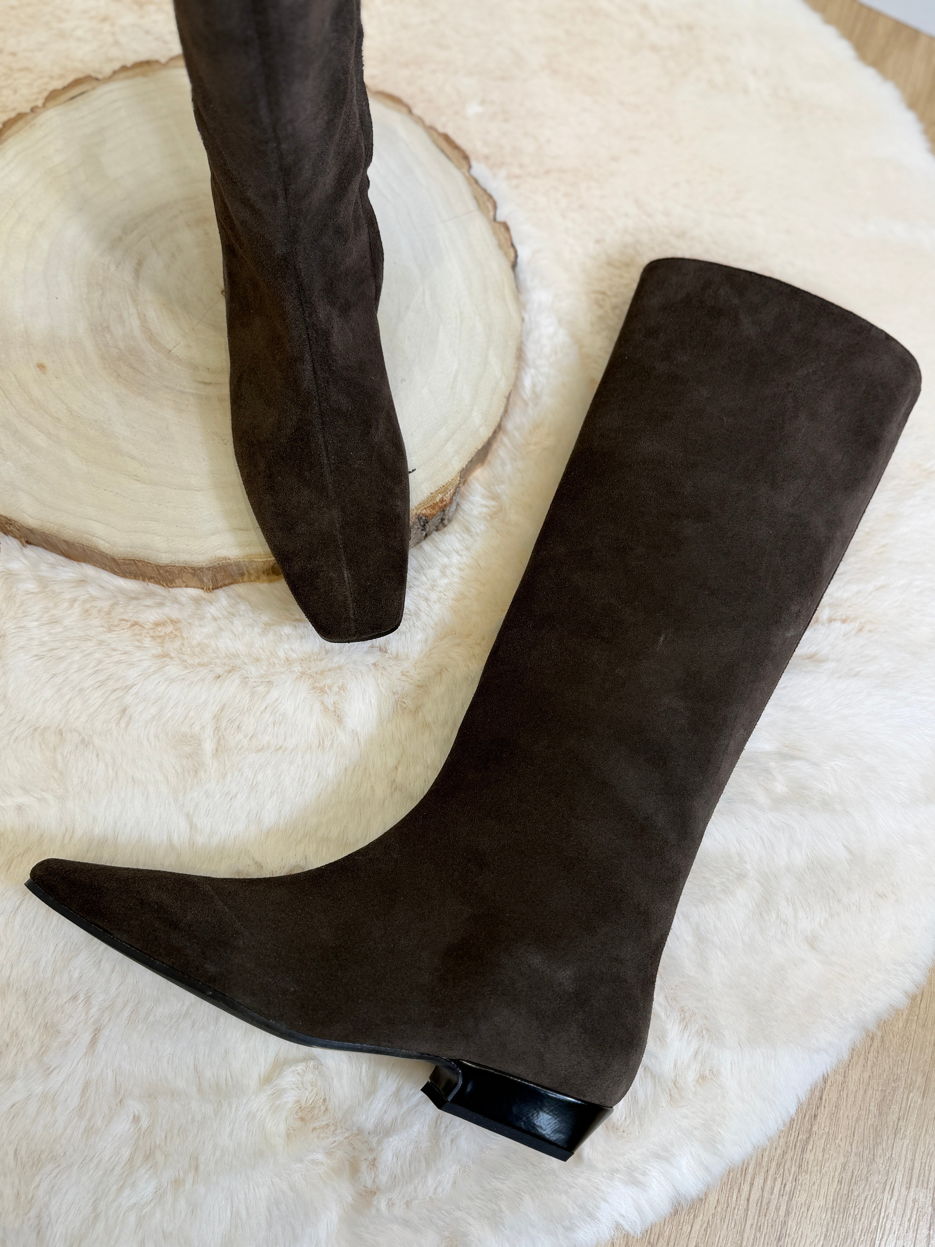 Stivale Alto in Camoscio