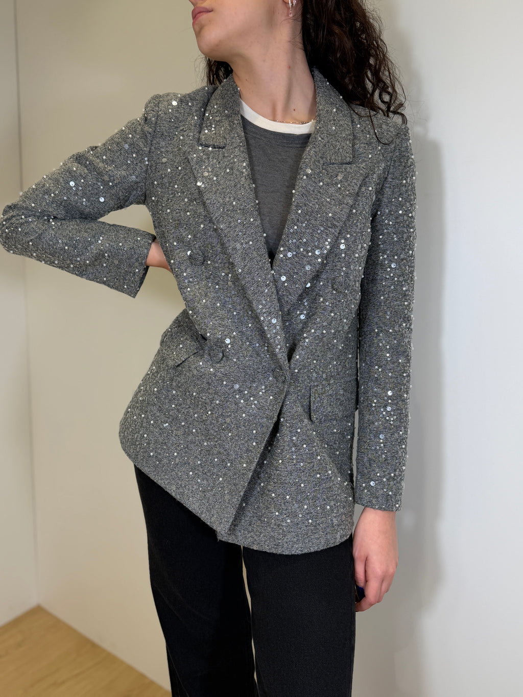 Blazer con Paillettes