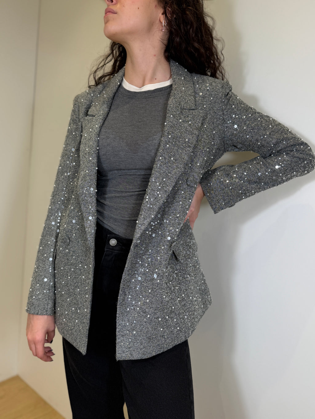 Blazer con Paillettes