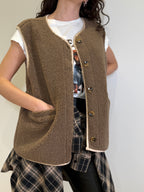 Gilet Over Bouclè