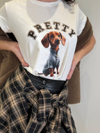 T-shirt Stampa Bassotto