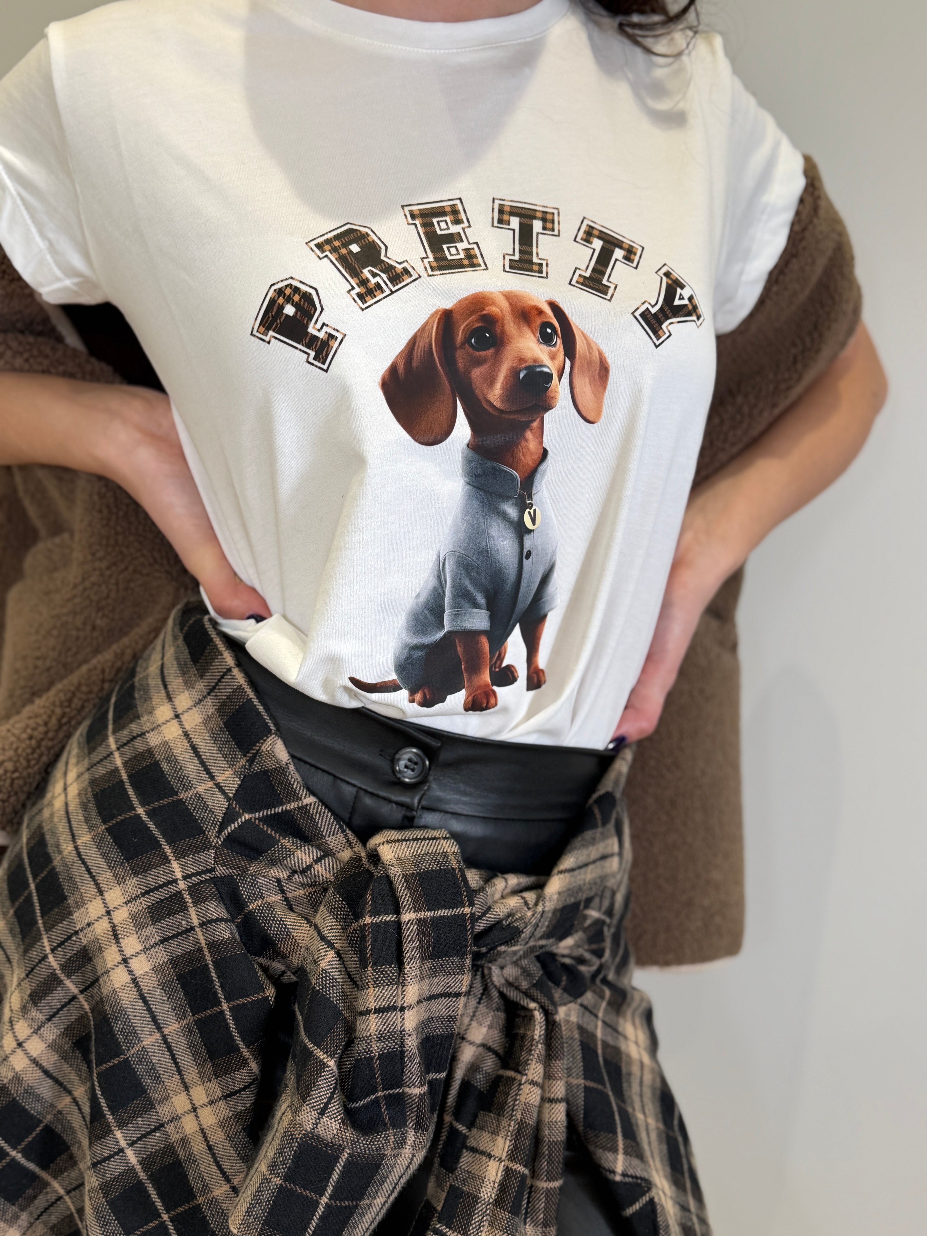 T-shirt Stampa Bassotto