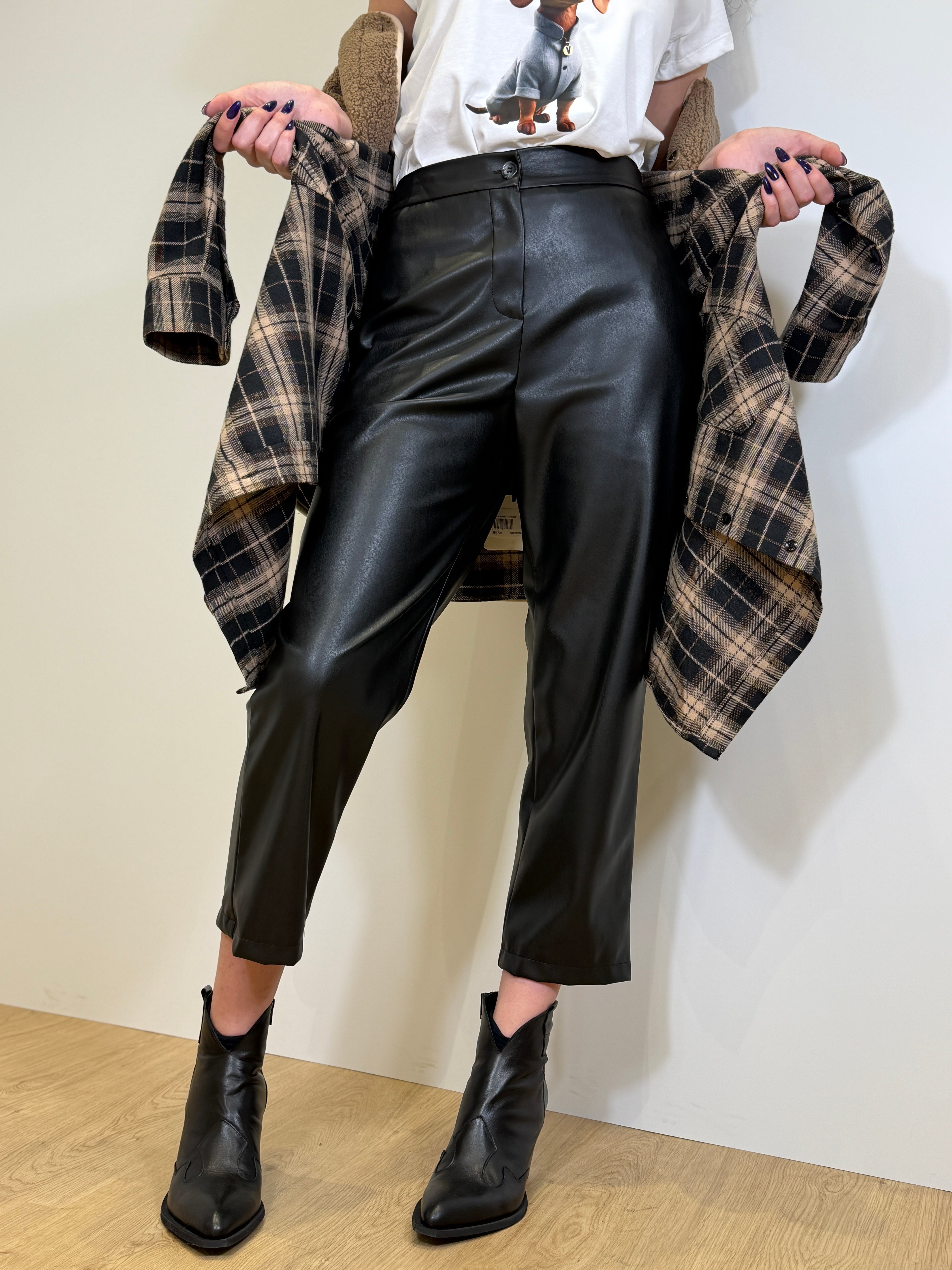 Pantalone in Ecopelle