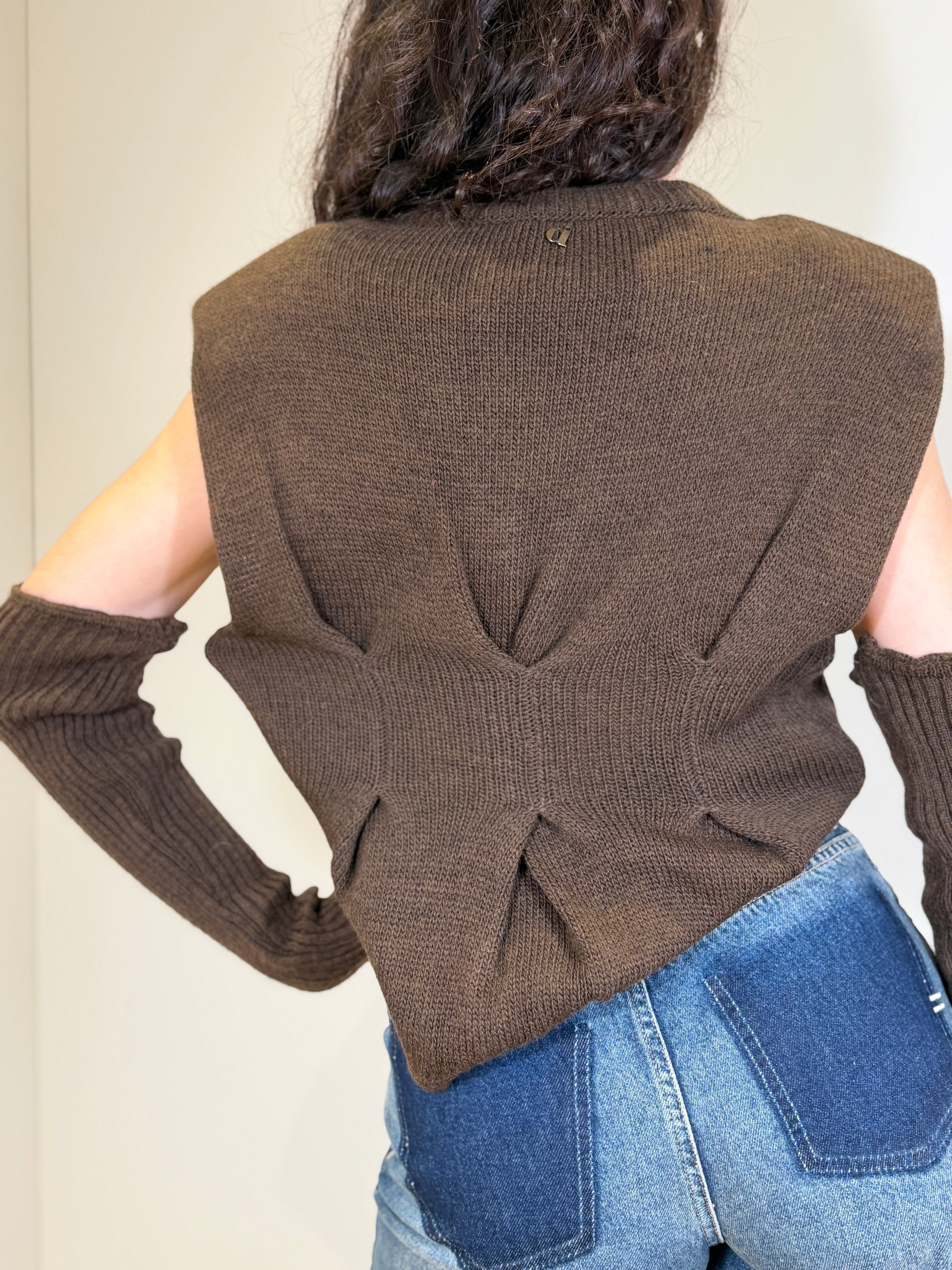 Maglia con Manicotti Rimovibili