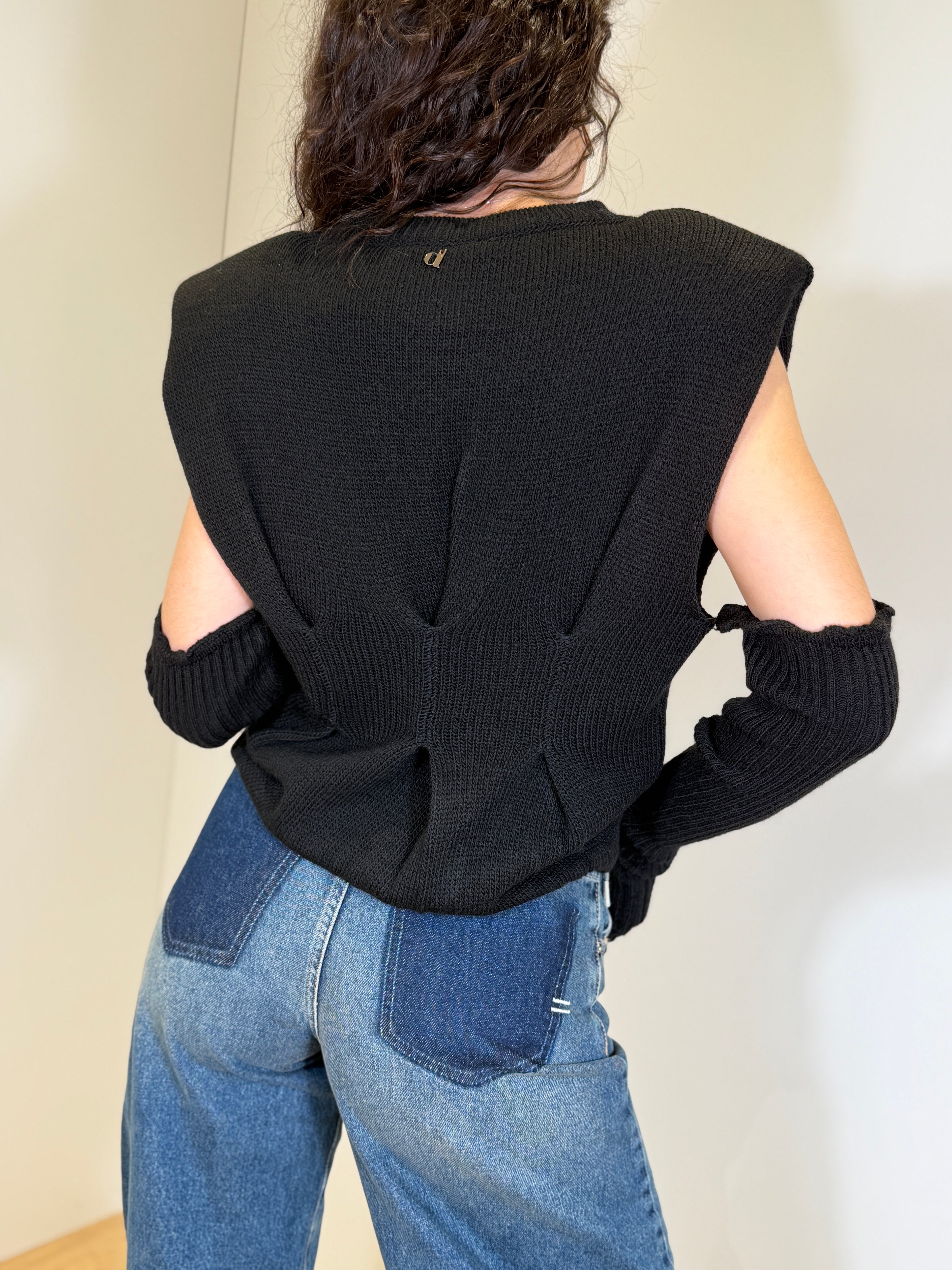 Maglia con Manicotti Rimovibili