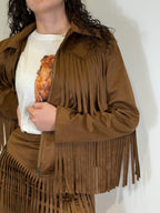 Giubbotto Suede con Frange