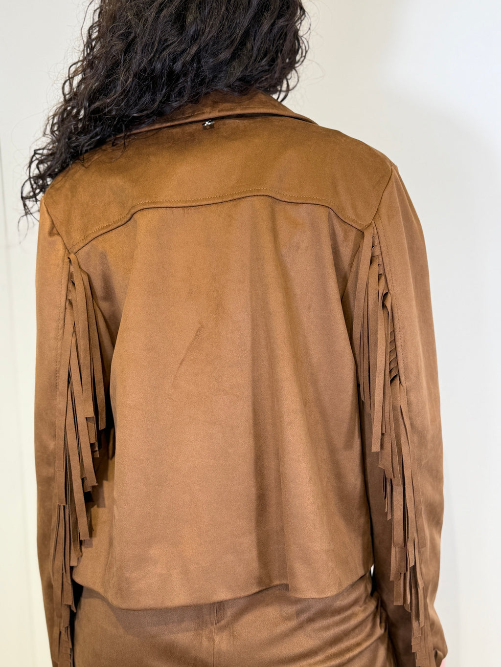 Giubbotto Suede con Frange